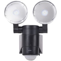MAXSA Innovations 43218-RS Battery-Powered Motion-Activated Dual-Head LED Security Spotlight