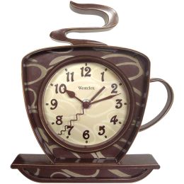 Westclox 32038 Coffee Time 3-Dimensional Wall Clock