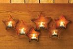 Iron Stars Wall Candle Holder