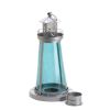 Tinted Glass Lighthouse Candle Lantern