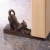 Cast Iron Stretching Kitty Cat Door Stopper