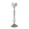 Crystal Flower Tall Candle Stand - 14 inches