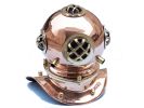 Copper Decorative Divers Helmet 9""