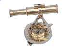 Solid Brass Alidade Compass 7""