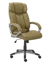 Brassex Adj. Office Chair with Gas LIft Taupe