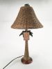 Rattan Palm Tree Table Lamp