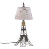 Eiffel Tower Wire Frame Table Lamp