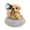 Dog with Telescope Solar Garden Light