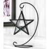 Clear Glass Hanging Star Candle Lantern