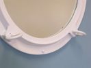 Gloss White Decorative Ship Porthole Mirror 24""