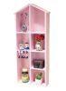 Lovely Creative Wood Storage Shelves Storage Rack Wall Hanged, Pink
