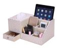 Elegant Student Desktop Storage Box/ Multifunctional Tissue Box 7 Cells