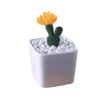 Garden Desk Creative Mini White Ceramic Flower Container Pots Planters-D09