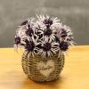 Artificial Flowers Cafe Decoration Table Ornaments-Dragon Begonia-Purple
