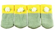 Chair/Table Leg Pad Large Furniture Knit Socks Floor Protector Set Of 4-A