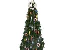 White Anchor Lifering with Blue Bands Christmas Tree Topper Decoration