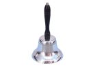 Chrome Hand Bell with Black Handle 11""