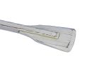 Wooden Rustic Whitewashed Decorative Squared Rowing Boat Oar With Hooks 12&quot;