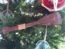 Wooden Rustic Hampshire Decorative Squared Boat Oar Christmas Ornament 12&quot;