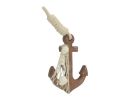 Wooden Rustic Decorative Anchor 6&quot;