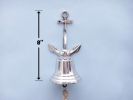 Chrome Hanging Anchor Bell 8""