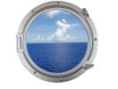 Silver Decorative Ship Porthole Window 24&quot;