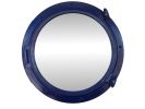 Navy Blue Decorative Ship Porthole Mirror 24&quot;