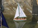 Wooden It Floats 12"" - Light Blue Floating Sailboat Model