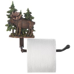 Moose with Trees Toilet Paper Holder