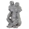 Frog Garden Statue with Solar Light-Up Eyes
