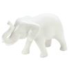 White Ceramic Elephant - 4.75 inches