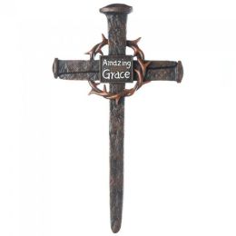 Amazing Grace Crown of Thorns Nail Cross