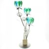 Peacock Bloom Candle Holder - Triple