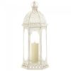 Vintage-Look Distressed Candle Lantern - 20 inches