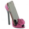 Pink Rose High Heel Shoe Phone Holder