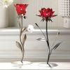 Romantic Red Flower Candle Holder - Single