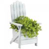 Wood Adirondack Chair Planter