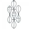 Abstract Iron Triple Candle Wall Sconce