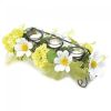 Daisy Faux Floral Candle Holder Centerpiece