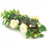 White Faux Floral Candle Holder Centerpiece