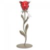 Single Red Rose Candle Holder