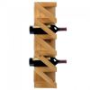 Wood Zig-Zag Wall-Mounted Wine Rack