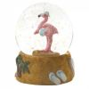 Mini Snow Globe - Flamingo with Beach Ball
