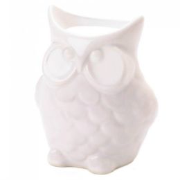 White Porcelain Owl Oil Warmer