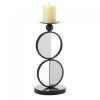 Half-Circle Mirrored Candle Holder - Double
