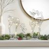 Light-Up Leaning Down Reindeer Decor - 14 inches
