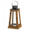 Wood Pyramid Candle Lantern - 16 inches