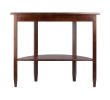 Concord Hall / Console Table,  Half Moon with Drawer, Shelf