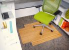 Bamboo Roll-Up Chairmat, 36" x 48", with lip