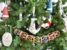 Rustic Blue Decorative Anchor Christmas Tree Ornament